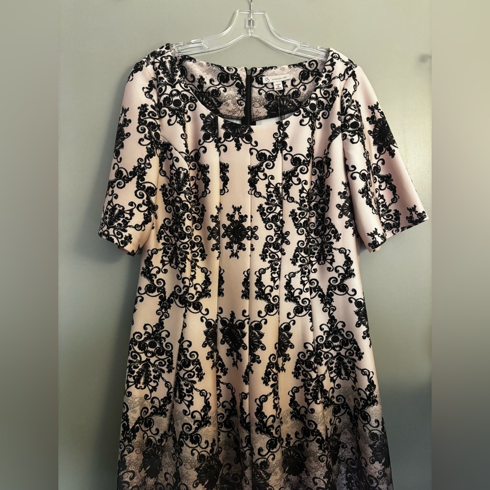 Elegant Pink Patterned Dress - NWT from Dress Barn